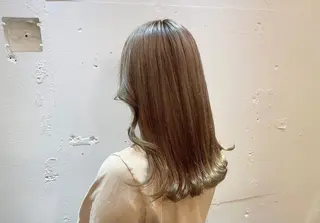 ロング カラー たなか もえなのヘアスタイル