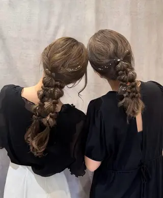 ヘアアレンジ 大口 楓のヘアスタイル