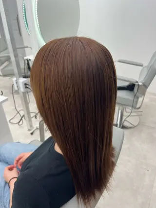 セミロング カラー 中山 都和のヘアスタイル