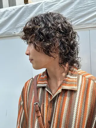 パーマ メンズ 似合わせカット /パーマ岡本淳平のヘアスタイル