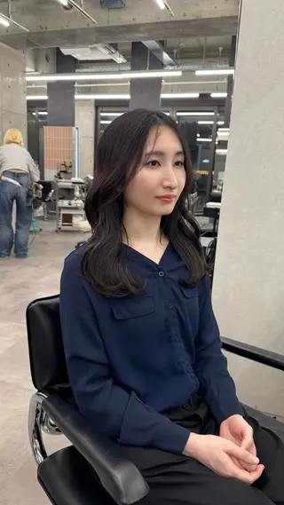 セミロング shio【福岡天神】 カットモデル募集中のヘアスタイル