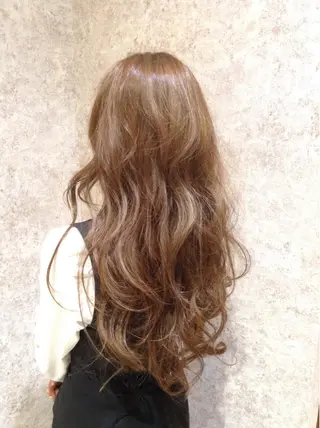 ロング カラー 杉田 一浩のヘアスタイル