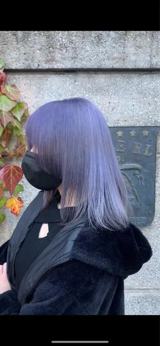 ミディアム カラー サロウィン(SALOWIN)原宿iori店所属・れい🫧 ハイトーン特化のヘアスタイル