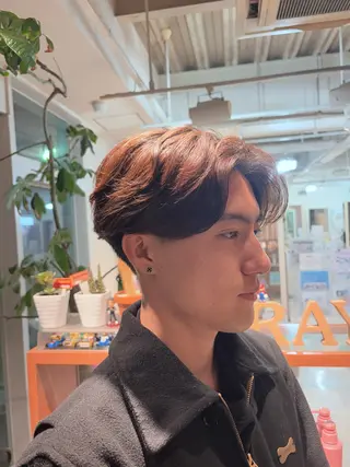 パーマ メンズ 田中 大空のヘアスタイル