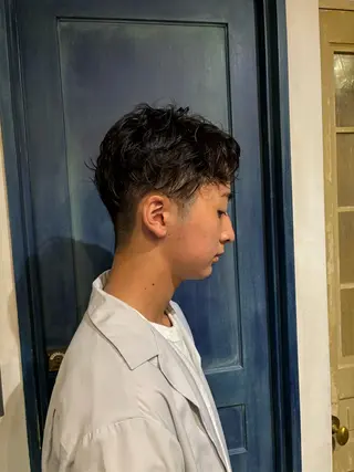 パーマ メンズ ade omotesando所属・ボブ/レイヤー 表参道/runaのヘアスタイル