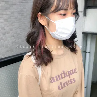 ミディアム カラー カラーパティシエ facce🌼ikoのヘアスタイル