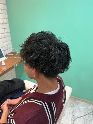 ショート カラー パーマ メンズ ️️髪質改善✨ミニモ 学割/Hina💖のヘアスタイル