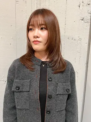 セミロング レイヤー/ショート ボブ/コジマショウタのヘアスタイル