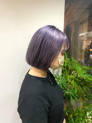 ショート カラー ヘアアレンジ ボブ /ニュアンス/ satomi🧸💖のヘアスタイル