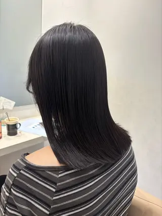 ミディアム カラー パーマ ヘアアレンジ 押切 響　のヘアスタイル