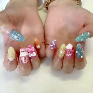ネイル 💎🐰 saki. m 🐰💎のネイルデザイン