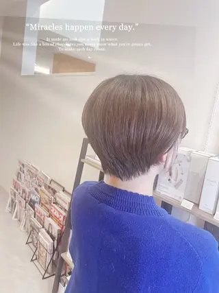 ショート no4ナチュラル戸祭所属・山越 美裕樹のヘアスタイル