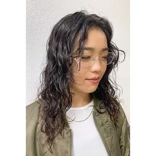 セミロング パーマ hair design girl所属・［girl］ MIKIのヘアスタイル