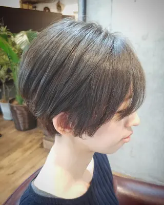 ショート カラー パーマ ヘアアレンジ ペスカ豊崎店　沖縄所属・ショート指名No.1 店長　清水のヘアスタイル