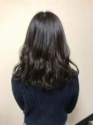 セミロング 透明感カラー・ 髪質改善🩵イケダのヘアスタイル