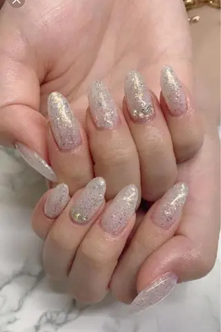 ネイル はな💎ネイル ワンホン、長さ出しのネイルデザイン