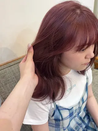 ミディアム Belle 並木通り店所属・rena/ パーマ/カラーのヘアスタイル