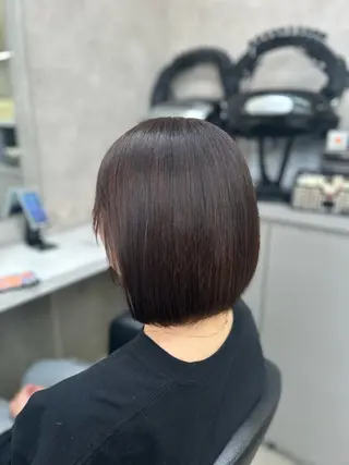 ミディアム カラー パーマ ヘアアレンジ メンズ キッズ ブリーチなしカラー/ ブラウン/レイヤーのヘアスタイル