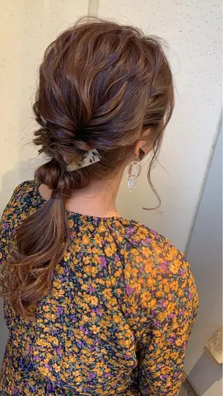 ロング 鈴木 奈波のヘアスタイル