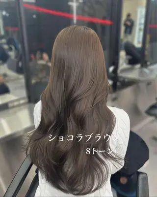 ロング カラー Ardore 韓国風カラー大阪のヘアスタイル