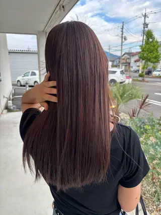 ロング カラー 鳥居 真由香のヘアスタイル