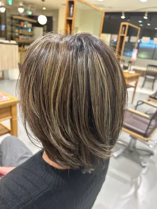 ミディアム カラー メンズ 北岡 樹穂のヘアスタイル