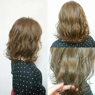 ミディアム カラー little×PORTO 元町所属・Topstylist ゆきこのヘアスタイル