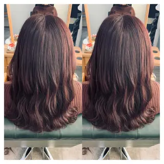 セミロング カラー 村山 茉衣のヘアスタイル