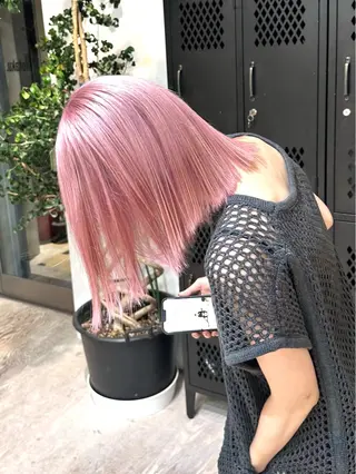 ミディアム ササキカズマ〻透明感 〻色落ち〻赤み消しのヘアスタイル