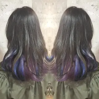 ロング カラー パーマ ヘアアレンジ メンズ ネイル マツエク・マツパ サロンドミルク 原宿のヘアスタイル