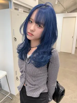 セミロング カラー XENA表参道 MIKUのヘアスタイル