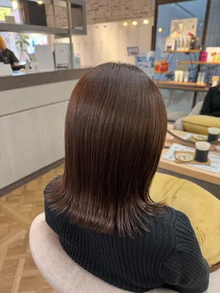 ミディアム カラー Ayaka 福岡美容師のヘアスタイル