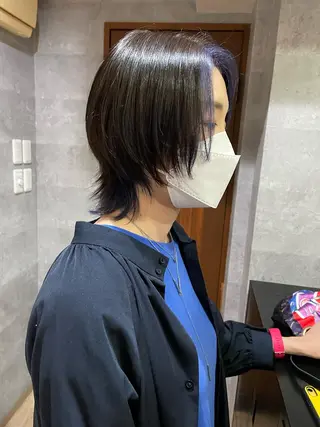 ミディアム 月200名以上担当 六甲徒歩30秒のヘアスタイル