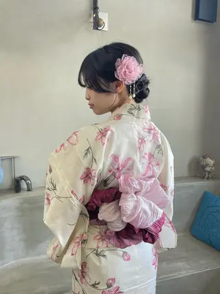 ロング ヘアアレンジ cyan sayaのヘアスタイル