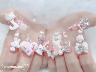 ネイル MoMoA Nail ネイル長さ出し専門店のネイルデザイン
