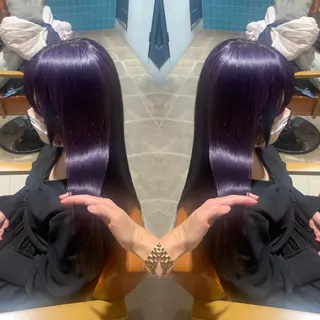 ロング カラー 韓国🇰🇷 ✂︎hair 内田愛のヘアスタイル