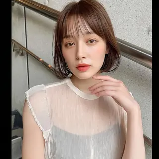 ロング 絹髪矯正/艶カラー /透明感/石田桃子のヘアスタイル