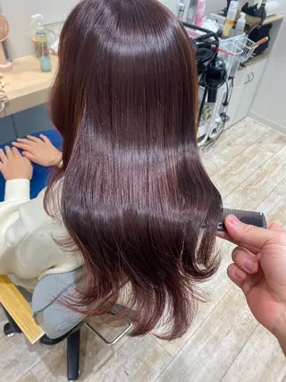 セミロング 若山 敦のヘアスタイル