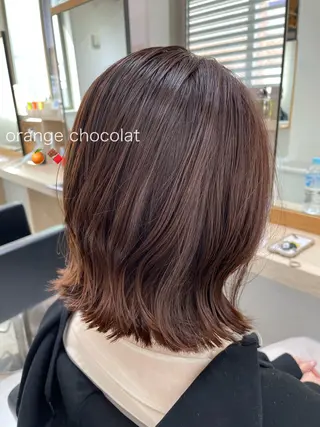 ミディアム 🍒透明感カラー NO.1/ララ🍒のヘアスタイル
