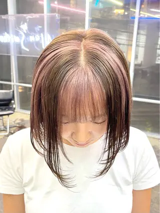 ショート カラー レイヤーカットとハイ トーン/HIROKIのヘアスタイル