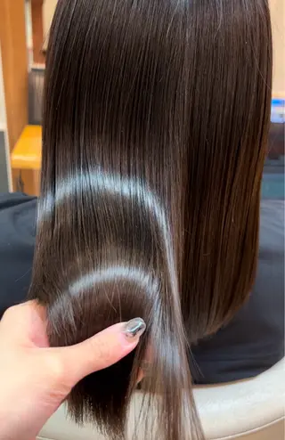 セミロング 三瓶 公子のヘアスタイル