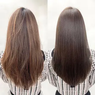 セミロング カラー beautism clock所属・韓国風🇰🇷うる艶 レイヤー/海青🫧のヘアスタイル