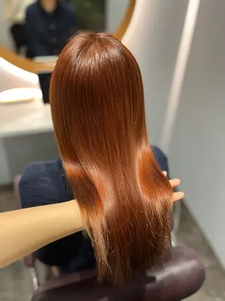 セミロング カラー 韓国ヘア/髪質改善 /艶カラー/sahoのヘアスタイル