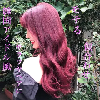 ロング カラー 透明感カラー×小 顔レイヤー♡ヒデさんのヘアスタイル