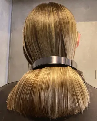 ロング カラー レイヤー/ブロンド 透明感カラー/ヒロトのヘアスタイル