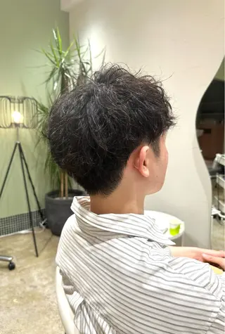 ショート Sabby所属・Sabby氏川洸希 パーマのヘアスタイル