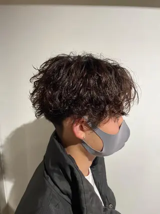ショート カラー パーマ メンズ 【メンズサロン】 BLUCK 横浜のヘアスタイル