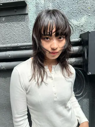 ミディアム カラー レイヤーカット/艶髪 ✨💭KIRARIのヘアスタイル