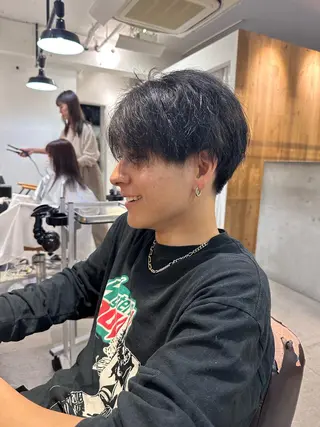 ショート カラー メンズ REINA☁️透明感 カラー/ぷつっと♡のヘアスタイル