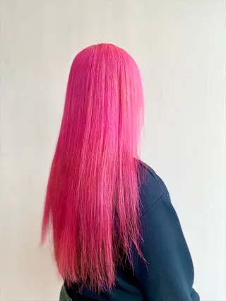 ロング カラー 杉森 蘭琉のヘアスタイル